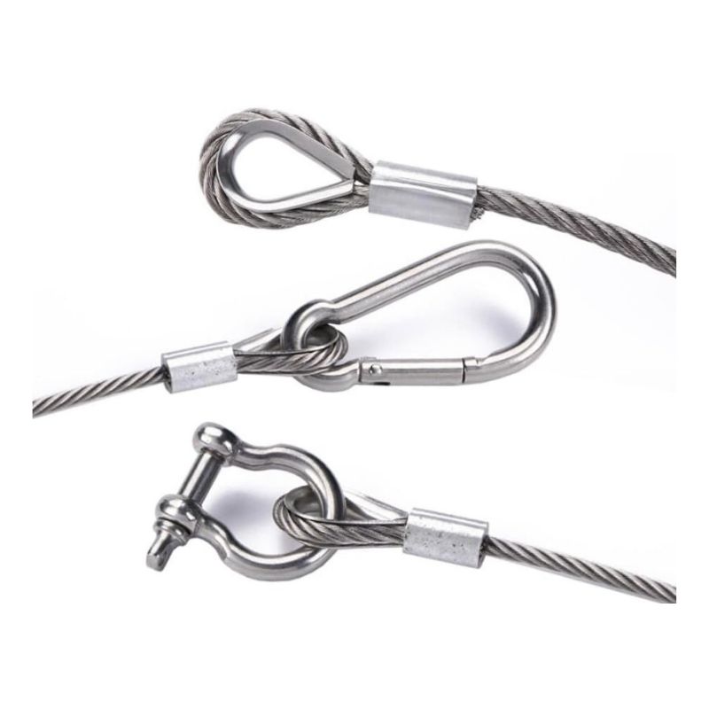 Cable Cosse Coeur Sertissage Inox