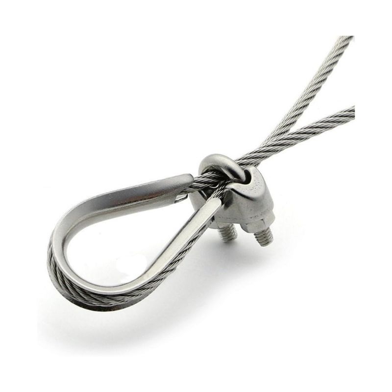 Cable Cosse Coeur Sertissage Inox