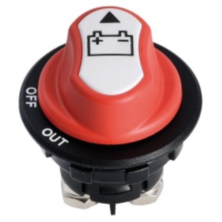 Coupe-batterie Osculati de soutien avec clé amovible - 300A