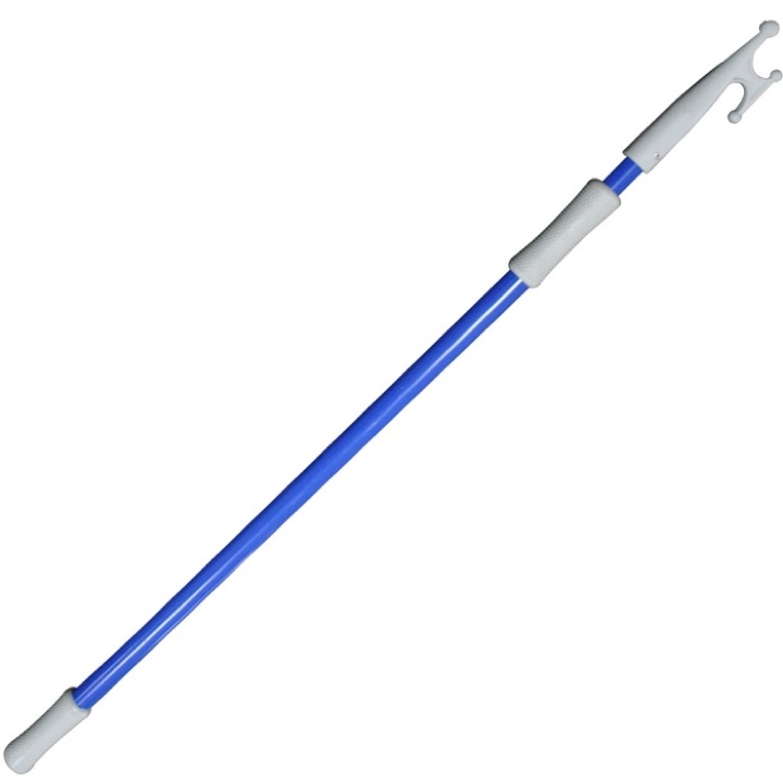 Gaffe bateau Cape Horn aluminium télescopique - 120-210 cm - bleue
