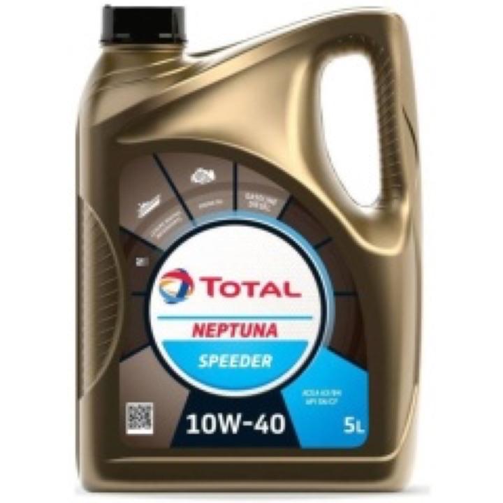 Huile Total Neptuna Speeder - 10W40 - Essence et diesel - 5 L