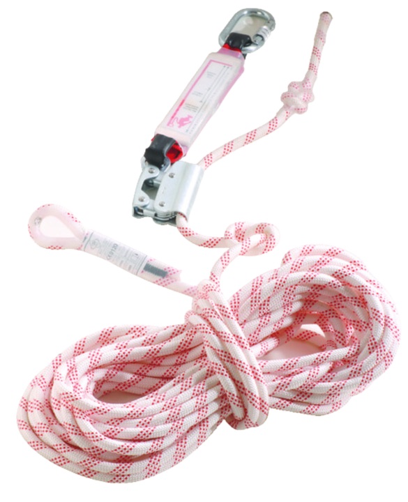 ANTICHUTE MOBILE SUR CORDE A UTILISATION HORIZONRALE/VERTICAL, TRESSE 12MM/10M