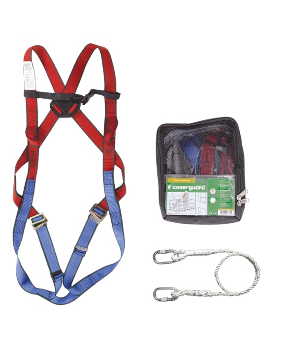 KITS ANTICHUTE COMPRENANT HARNAIS 71035 + LONGE 71201 + SAC EN TOILE A DOS