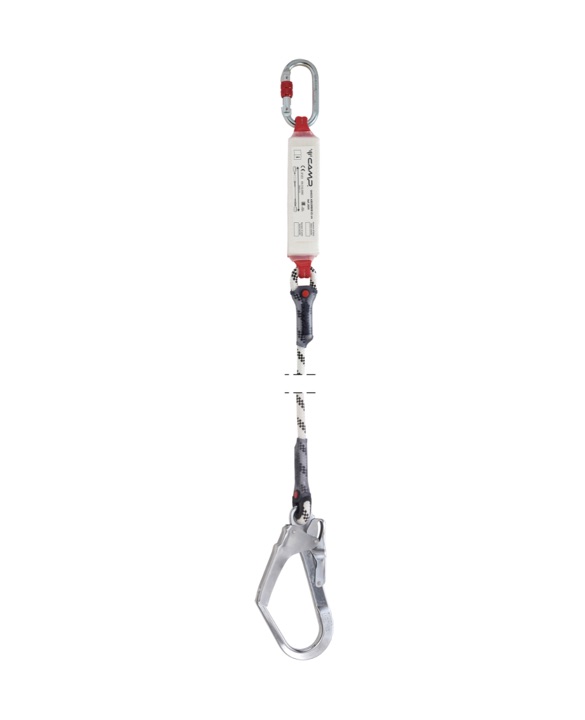 LONGE SIMPLE CORDE STATIQUE TISSE EN POLYAMIDE 10,5MM AVEC ABSORBEUR D’ENERGIE
