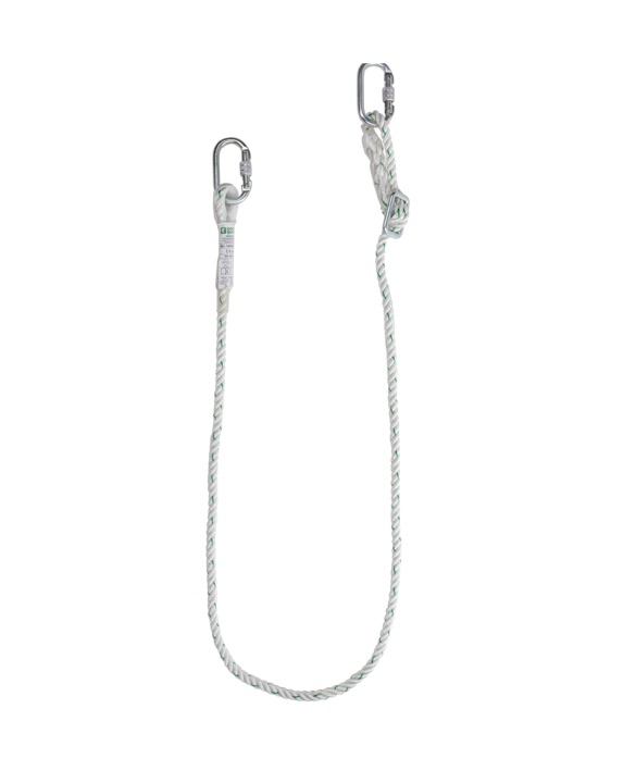 LONGES DE MAINTIEN CORDE POLYAMIDE + 2 MOUSQUETONS A VIS + LONGUEUR 2 METRES