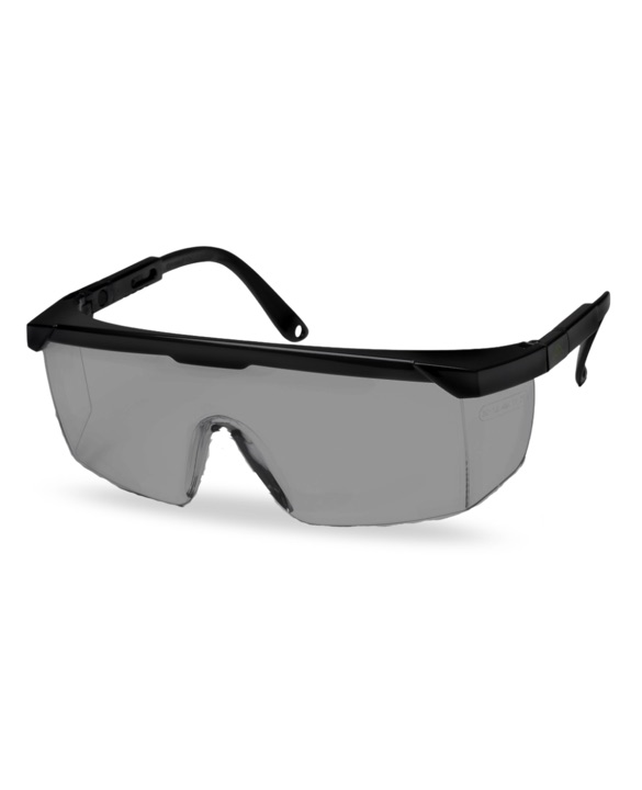 LUNETTE DE SECURITE OCULAIRE TEINTÉE PROTECTION LATERALE + BRANCHE REGLABLES