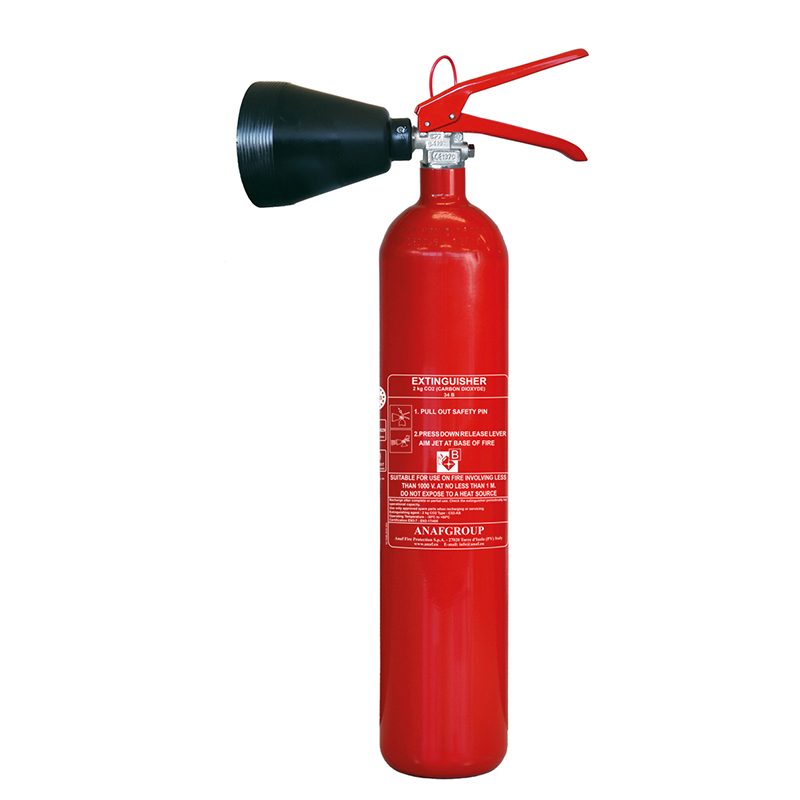 Extincteur CO2, 2 kg, SOLAS/MED