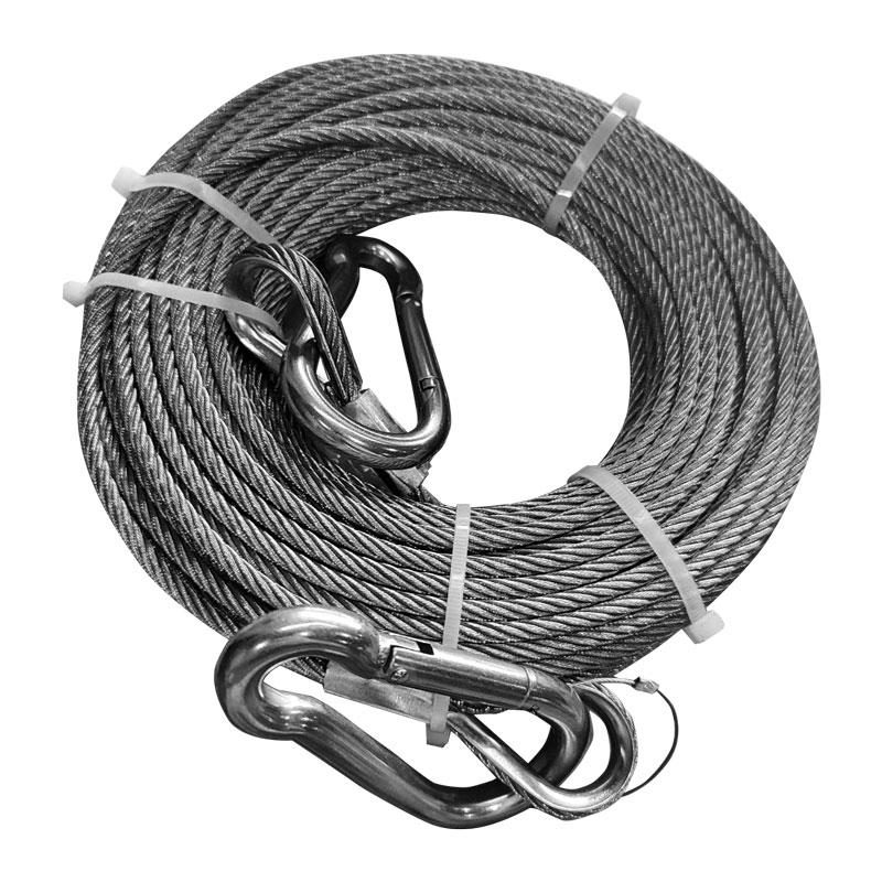 Lifeline, fireproof with hook, 5mmx30m