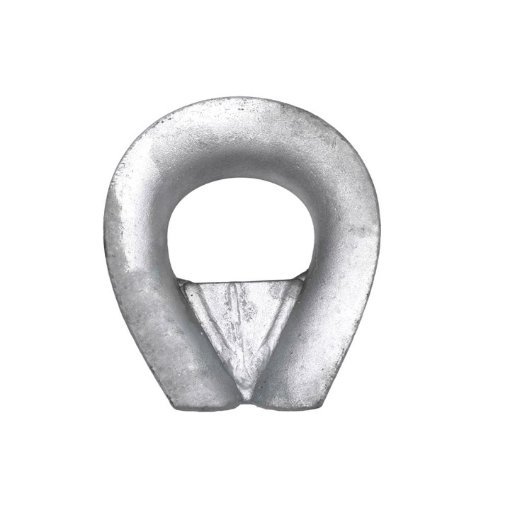 Cosse renforcée à plaque pour cordage