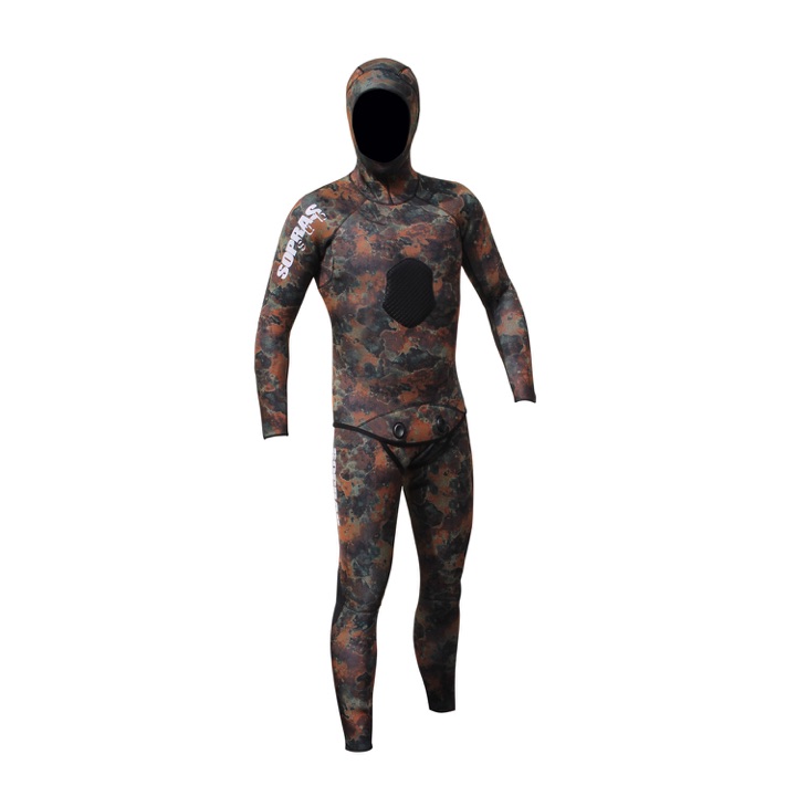 Combinaison d’apnée homme Apnea – camouflage marron, 3 mm