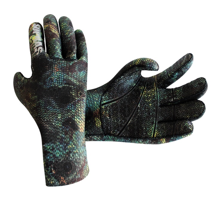 Gants camouflage pour apnéistes – 3 mm
