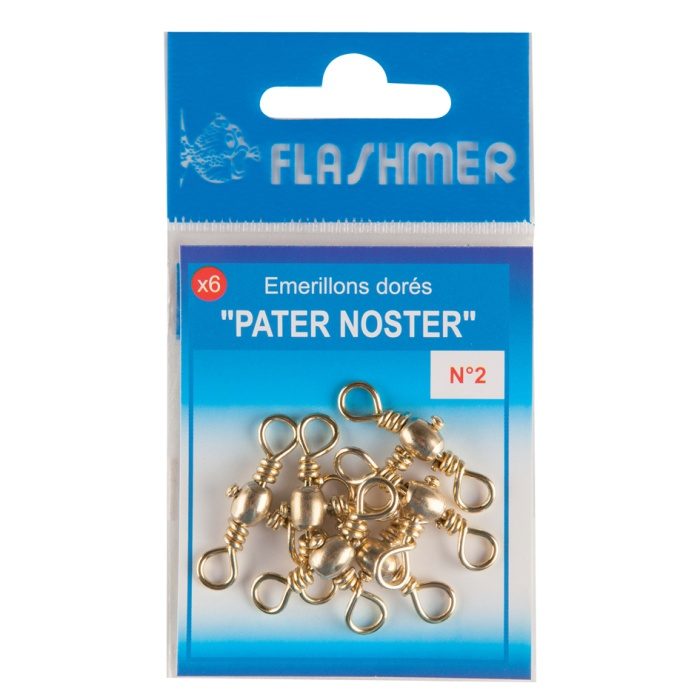 6 Emerillons Pater Noster Dorés