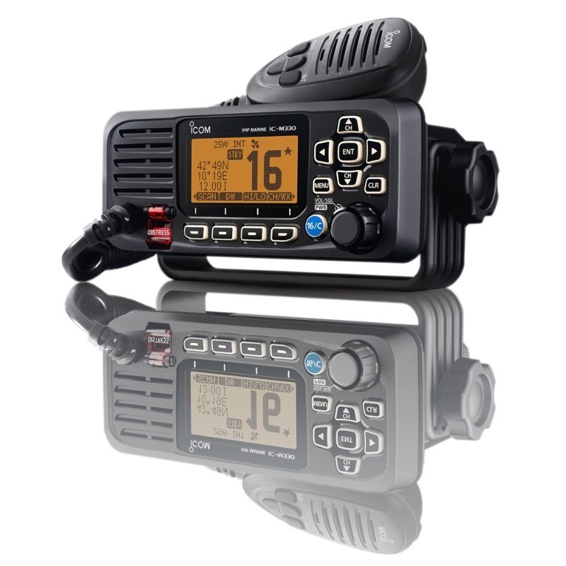 Vhf Icom Fixe Ic M330ge Noire Avec Gps