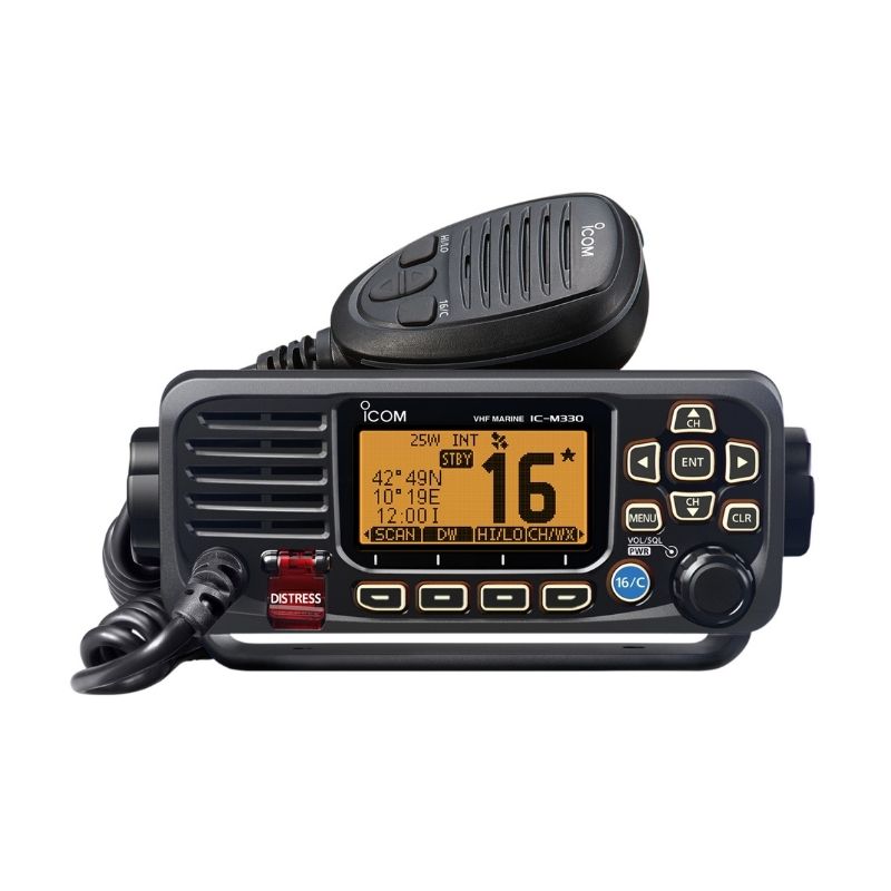 Vhf Icom Fixe Ic M330ge Noire Avec Gps