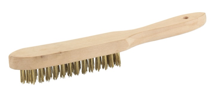 BROSSE A MAIN AVEC MANCHE EN BOIS