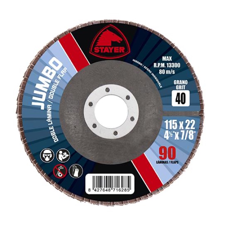 DISQUE A LAMELLE 125X22 G060 80M/S