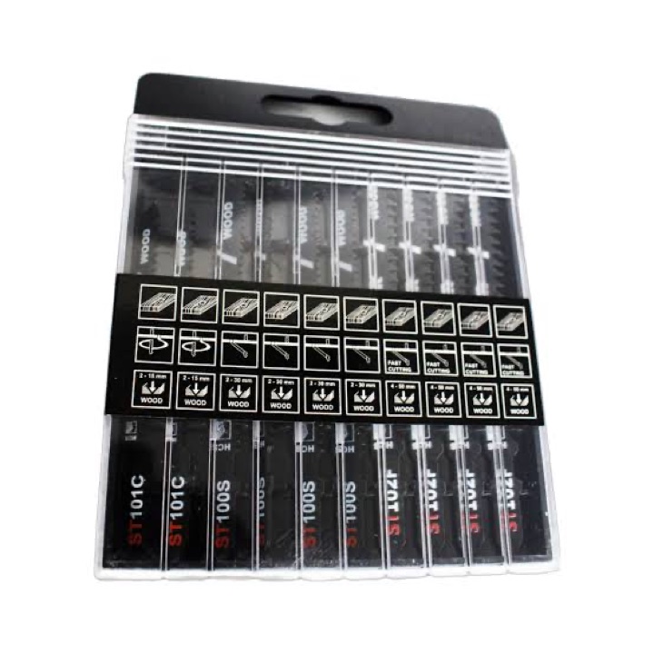 JEU DE 10 LAME SCIE SAUTEUSE BOIS METAL