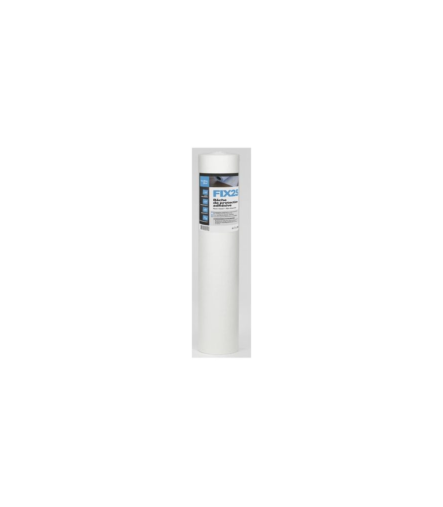 Bâche de protection plastifiée antidérapante 25m x 1m