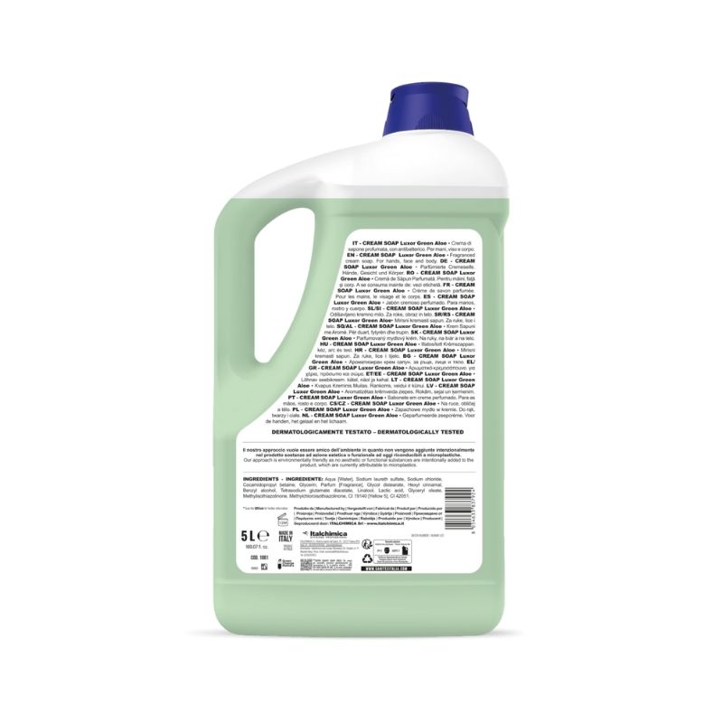 Cream Soap Luxor Green Aloe 5l