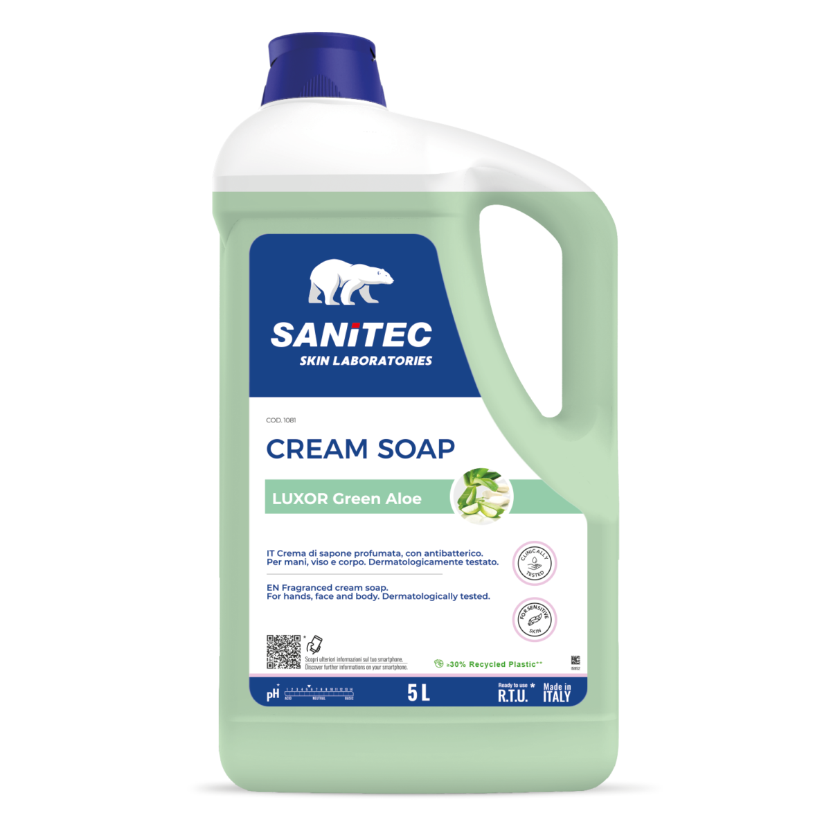Cream Soap Luxor Green Aloe 5l